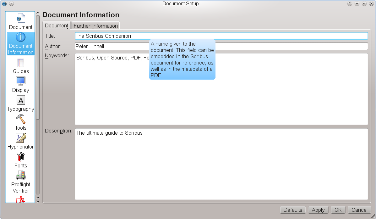 PDF-Dokumentinformationen