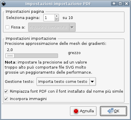 PDF import in Inkscape