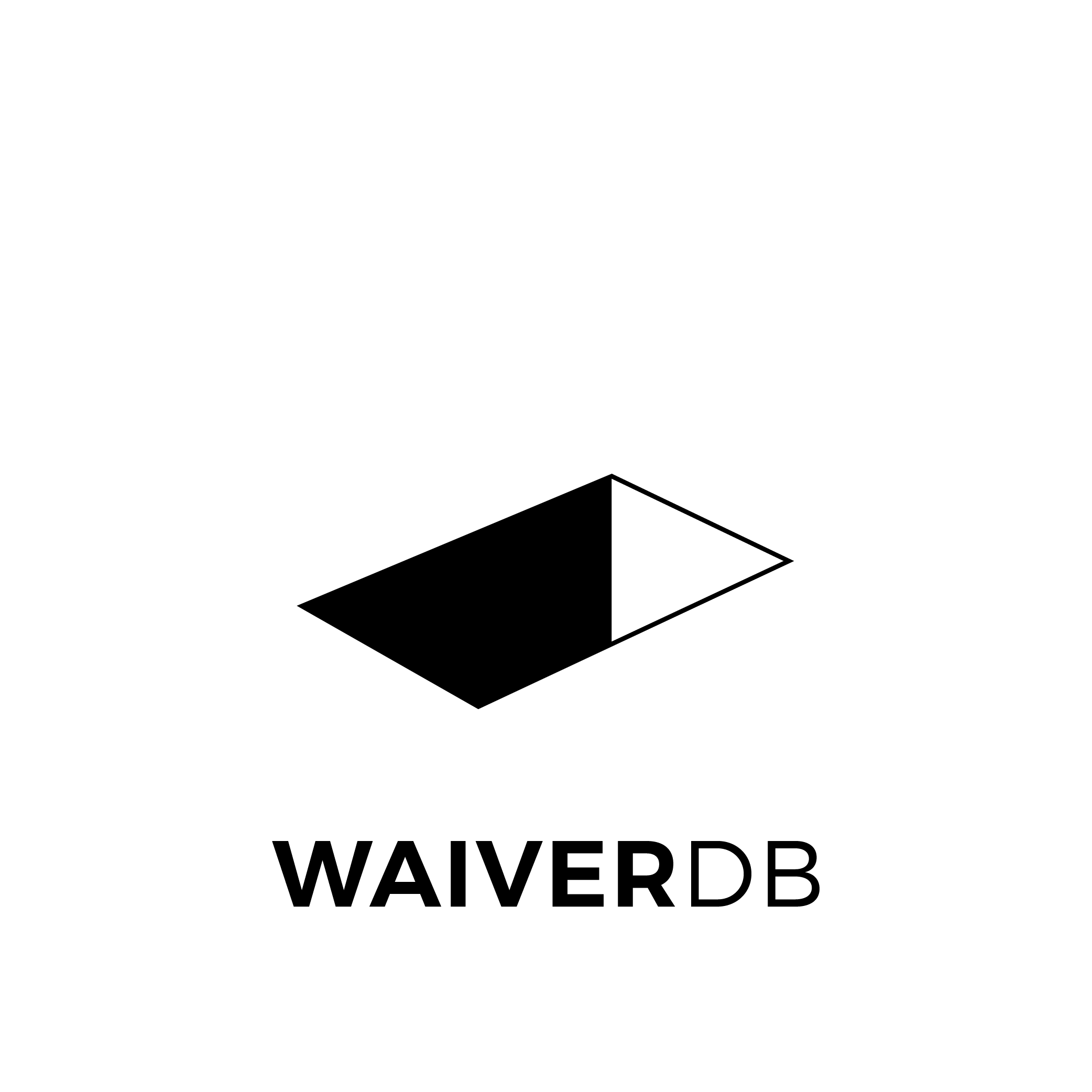 WaiverDB logo - black
